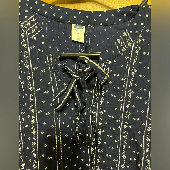 JBH* Old Navy Sleeveless Lace Up Pleated Swing Dress - Picture 5 of 7